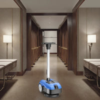 HKM-341715 180 Degree Rotating Brush Mini Walk Behind Floor Scrub Cleaning Machine
