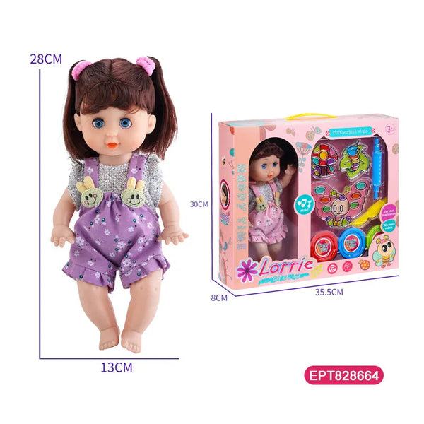 HKM-341779 28Cm Educational Musical Doll with Insect Colored Mud for Kids Ages 2-4