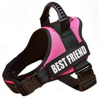HKM-3417917 Large Dog Chest Strap with Velcro for Collar and Lead Attachment, Nylon Material