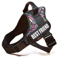 HKM-3417917 Large Dog Chest Strap with Velcro for Collar and Lead Attachment, Nylon Material