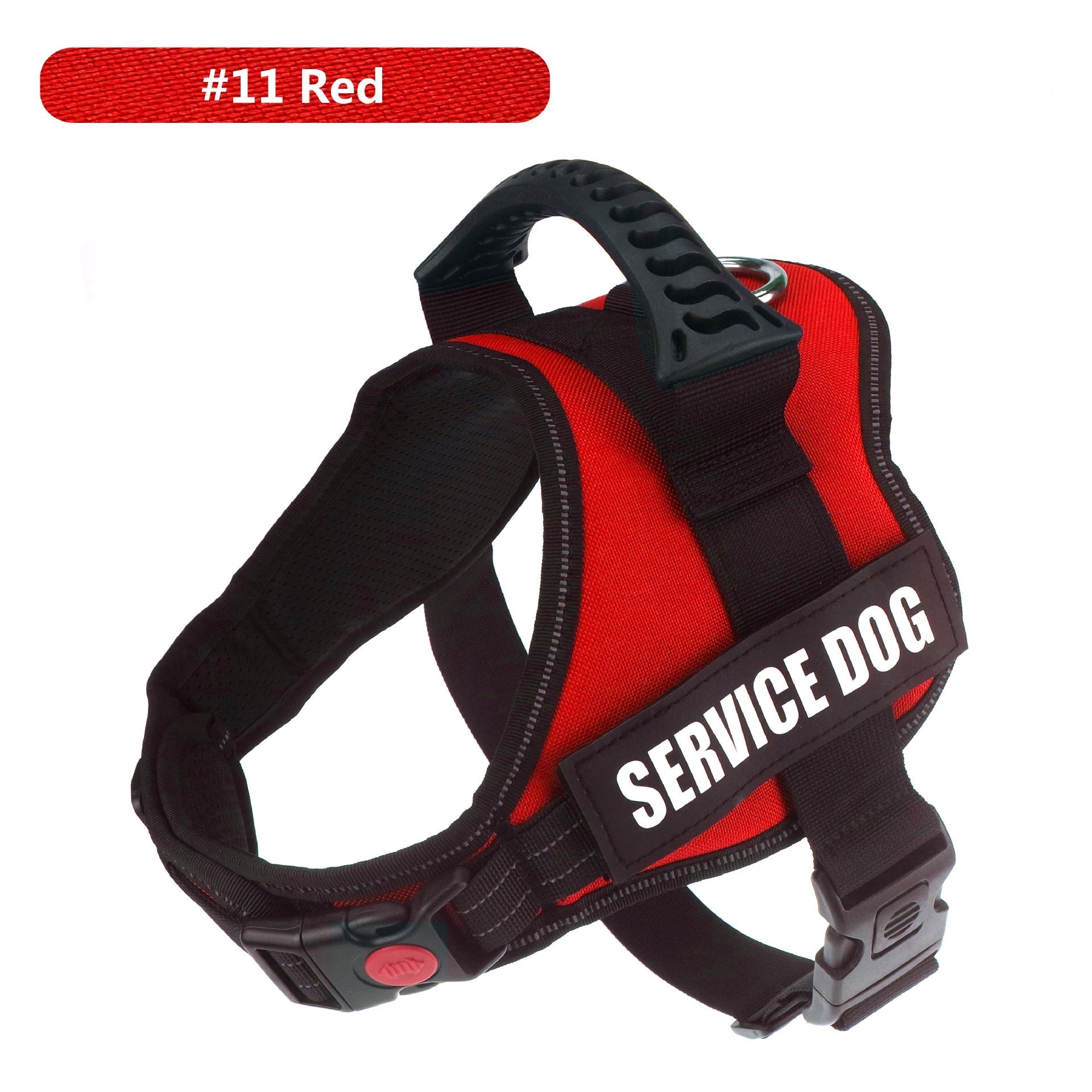 HKM-3417917 Large Dog Chest Strap with Velcro for Collar and Lead Attachment, Nylon Material