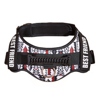 HKM-3417917 Large Dog Chest Strap with Velcro for Collar and Lead Attachment, Nylon Material