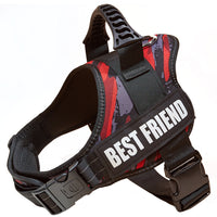 HKM-3417917 Large Dog Chest Strap with Velcro for Collar and Lead Attachment, Nylon Material