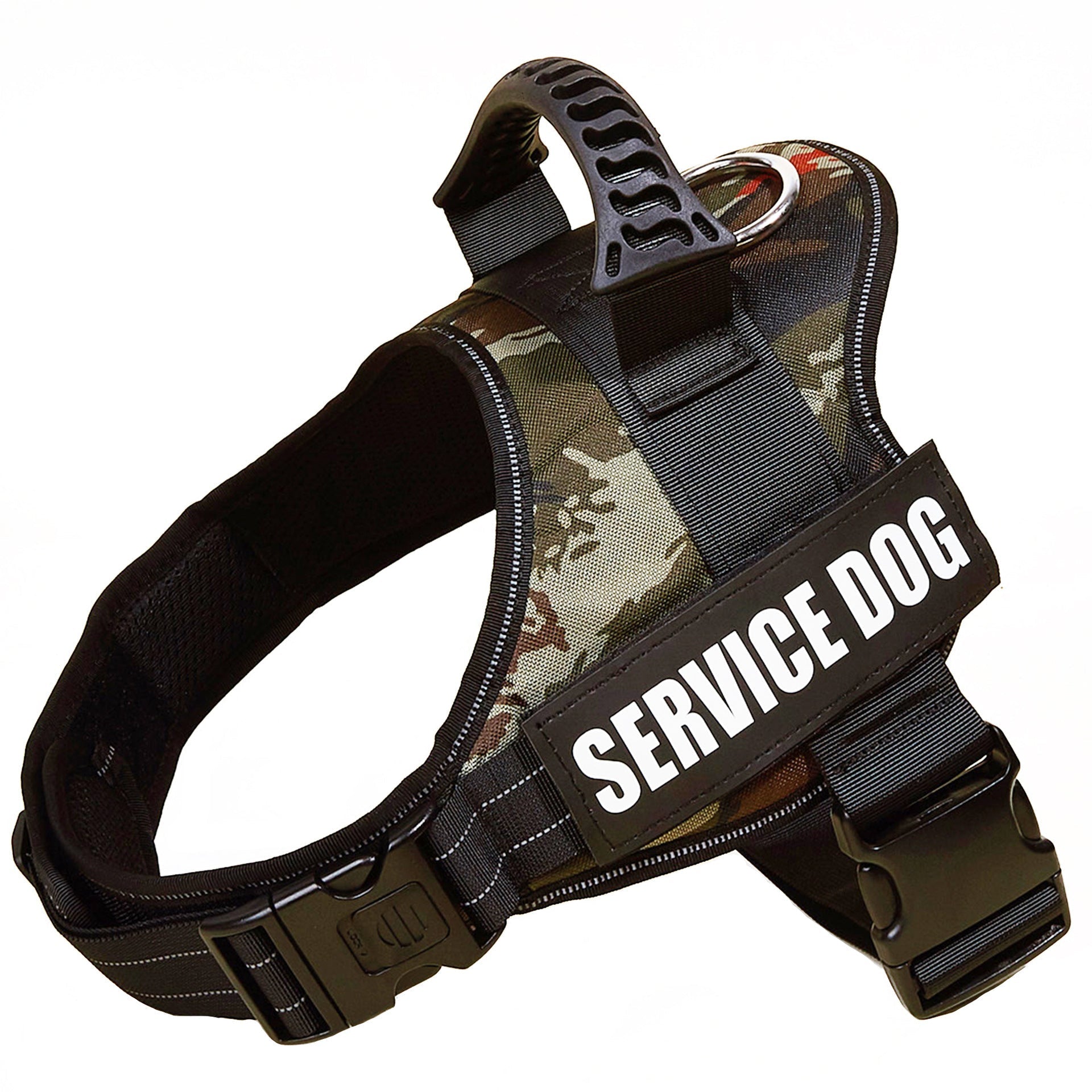 HKM-3417917 Large Dog Chest Strap with Velcro for Collar and Lead Attachment, Nylon Material