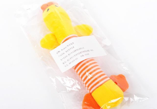 HKM-3418301 Funny Dog Sound Squeaky Plush Toy for Chewing and Playtime - Multiple Animals Available