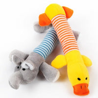 HKM-3418301 Funny Dog Sound Squeaky Plush Toy for Chewing and Playtime - Multiple Animals Available