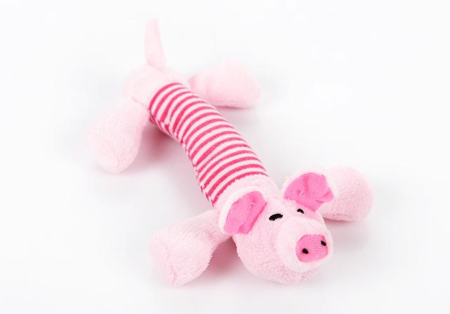 HKM-3418301 Funny Dog Sound Squeaky Plush Toy for Chewing and Playtime - Multiple Animals Available