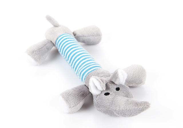 HKM-3418301 Funny Dog Sound Squeaky Plush Toy for Chewing and Playtime - Multiple Animals Available