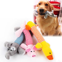HKM-3418301 Funny Dog Sound Squeaky Plush Toy for Chewing and Playtime - Multiple Animals Available