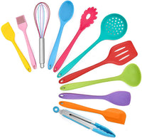 HKM-341843 Nylon and Stainless Steel Cooking Utensil Set with Spatula - Non-Stick Kitchen Tools