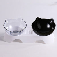 HKM-3418813 Ergonomic Double Bowl Feeder for Cats and Dogs with Neck Protection and Easy Clean Design
