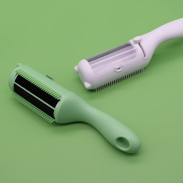 HKM-3420221 Pet Hair Removal Comb and Roller - Dual Function Grooming Tool for Dogs