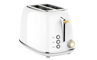 HKM-342035 2-Slice Stainless Steel Electric Bread Toaster with Reheat Function