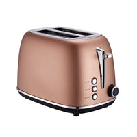 HKM-342035 2-Slice Stainless Steel Electric Bread Toaster with Reheat Function