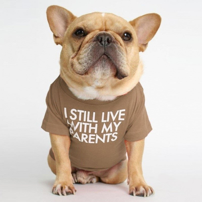 HKM-3422781 Fadou Fashionable Cotton Turtleneck Round Neck T-Shirt for Pets in Various Colors
