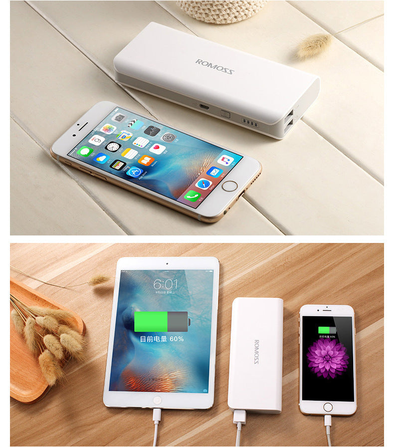 HKM-342355 10,000 mAh Polymer Lithium Ion Power Bank with Multi USB Port Output