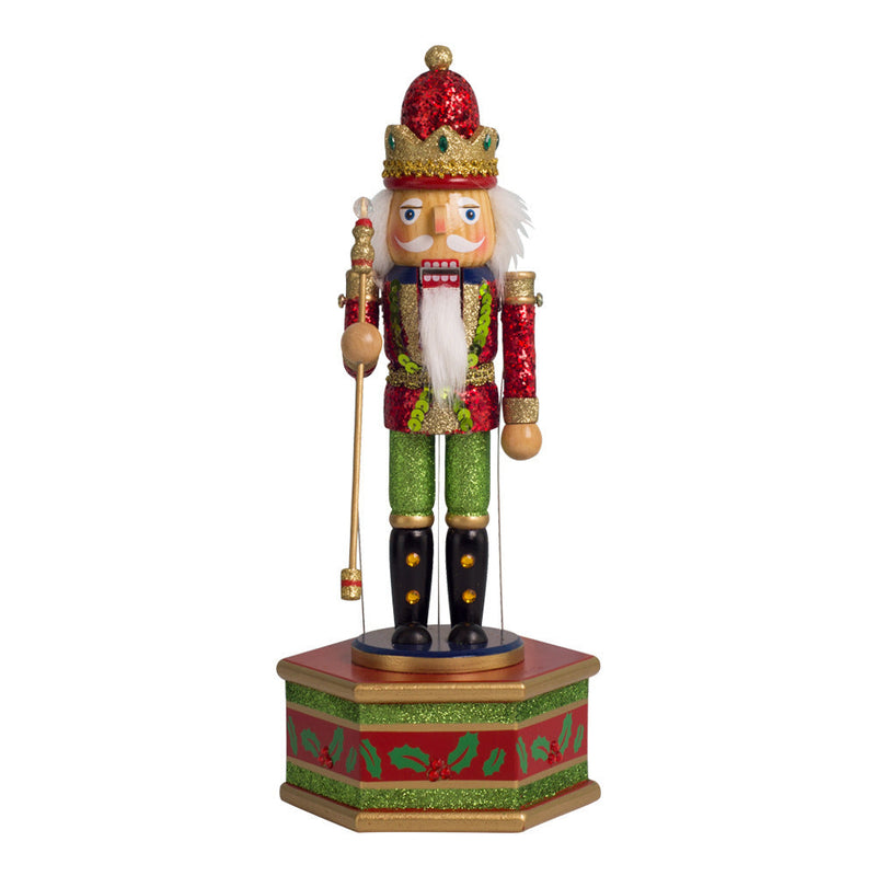 HKM-342419 European Style Painted Doll Music Box - Hemu, 15x13x36cm, Perfect for Christmas Decor