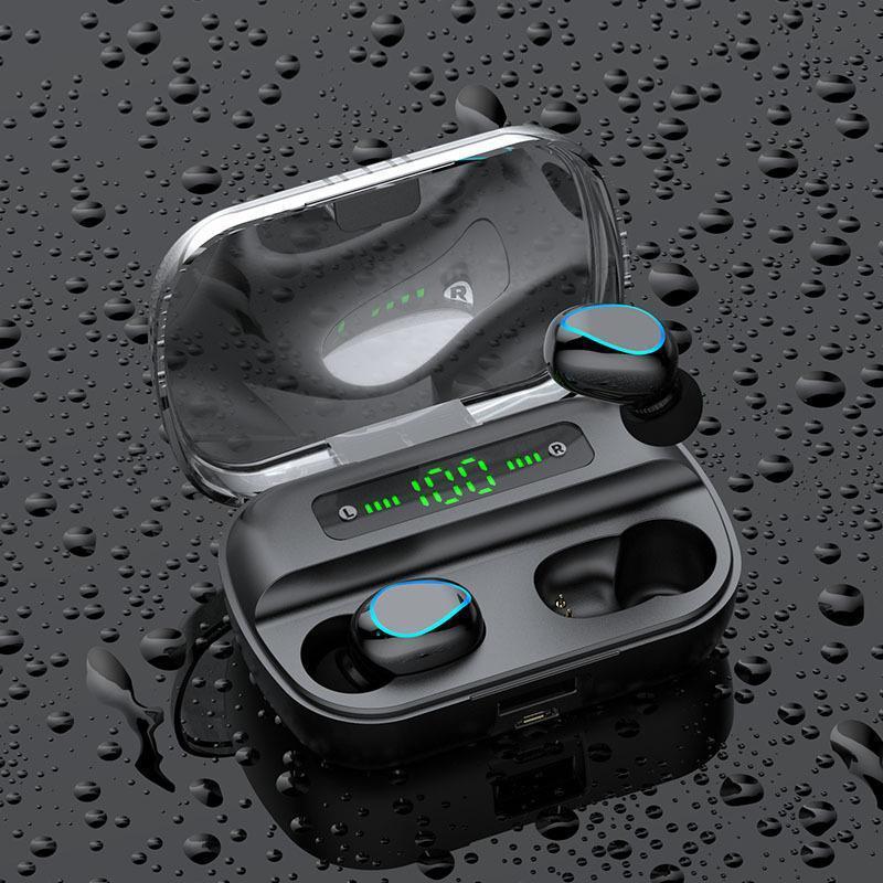 HKM-342483 Dual Wireless Bluetooth Headset with Stereo Sound, Call Function, Voice Control, and Multi-Point Connection