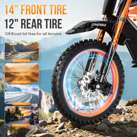 HKM-342611 1500W Mid Drive Electric Hybrid Bike with Full Suspension and Hydraulic Disc Brakes, 60 km Range, and 50 km/h Speed
