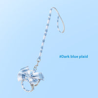 HKM-3426365 Cat Hand Holding Rope - Bow I-shaped, Various Color Options, Size S-M, Durable Cloth Material