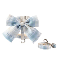 HKM-3426365 Cat Hand Holding Rope - Bow I-shaped, Various Color Options, Size S-M, Durable Cloth Material