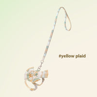 HKM-3426365 Cat Hand Holding Rope - Bow I-shaped, Various Color Options, Size S-M, Durable Cloth Material