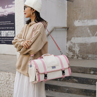 HKM-3426621 Portable Breathable Pet Backpack in Canvas for Cats and Small Dogs - Available in Small and Large Sizes