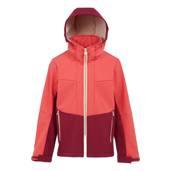 HKM-342675 Winter Girls Softshell Windproof Jacket Elegant Dress Design for Comfort and Style