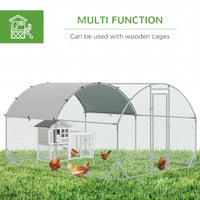 HKM-3428029 Extra-Large Chicken Coop with Waterproof Roof and UV Protection - Secure Run for Poultry and Small Animals