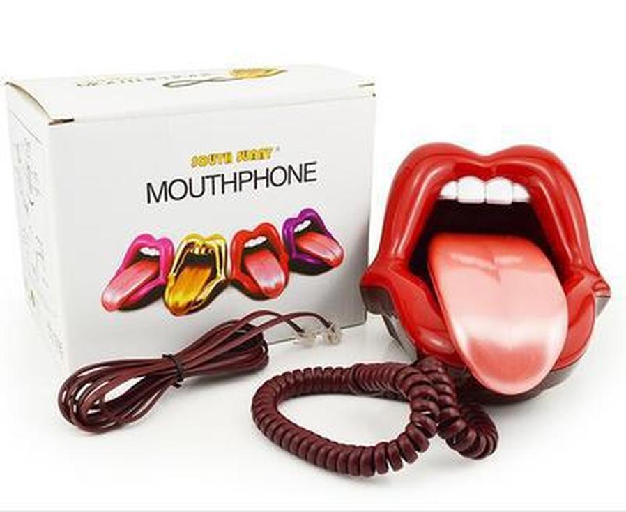 HKM-342803 Chic Red Lip Design Phone - Bold Big Mouth Style аксессуары for Fashion Enthusiasts