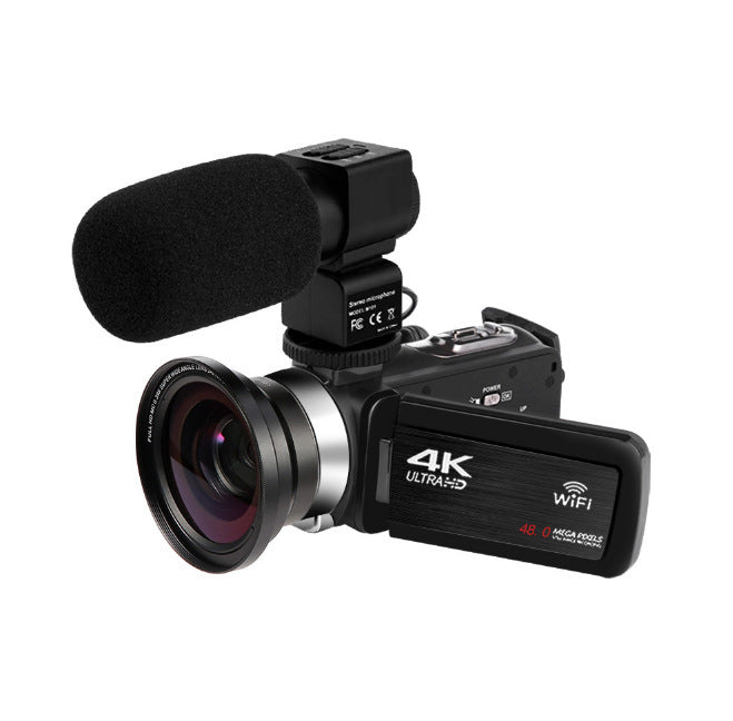 HKM-342867 4K Video Camera with 3.0 Inch Touch Screen, WiFi Remote Control, and 18x Digital Zoom