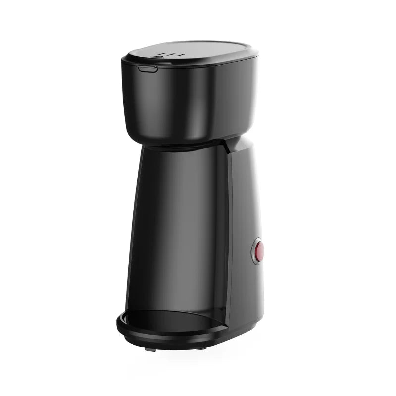 HKM-342867 Single Cup Drip Coffee Maker - Electric Stainless Steel Semi-Automatic Design