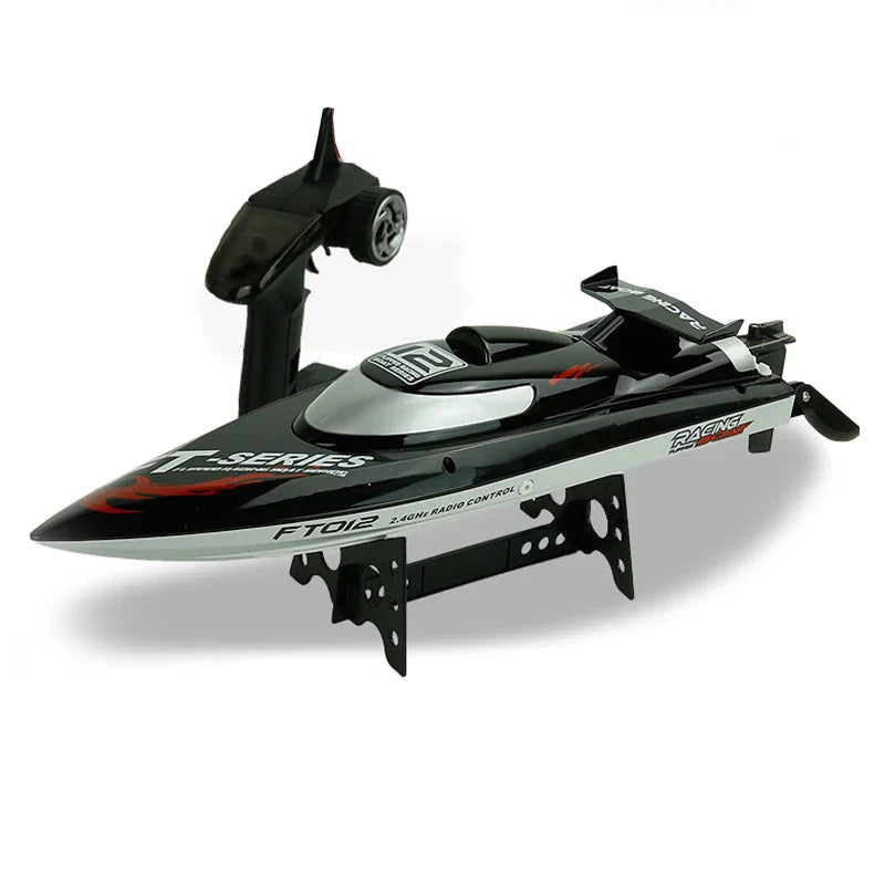 HKM-342931 4-Channel Remote Control Luxury Model Boat - Fast Racing Yacht with Auto Return, Outdoor Use, 50km/h, 11.8 x 46 x 12.5 cm