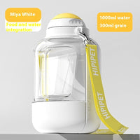 HKM-3430333 Portable 2-in-1 Dog and Cat Water Dispenser with Food Bowl ¨C Large Capacity Hydration and Feeding Solution
