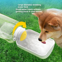 HKM-3430333 Portable 2-in-1 Dog and Cat Water Dispenser with Food Bowl ¨C Large Capacity Hydration and Feeding Solution