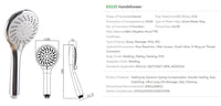 HKM-343315 Handheld Shower Head with Water-Saving Rain Shower Technology for Enhanced Bathroom Experience