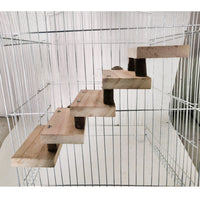 HKM-3433405 Wooden Log Stairs Pet Toy - 10cm Wide for Playful Pets