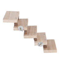 HKM-3433405 Wooden Log Stairs Pet Toy - 10cm Wide for Playful Pets