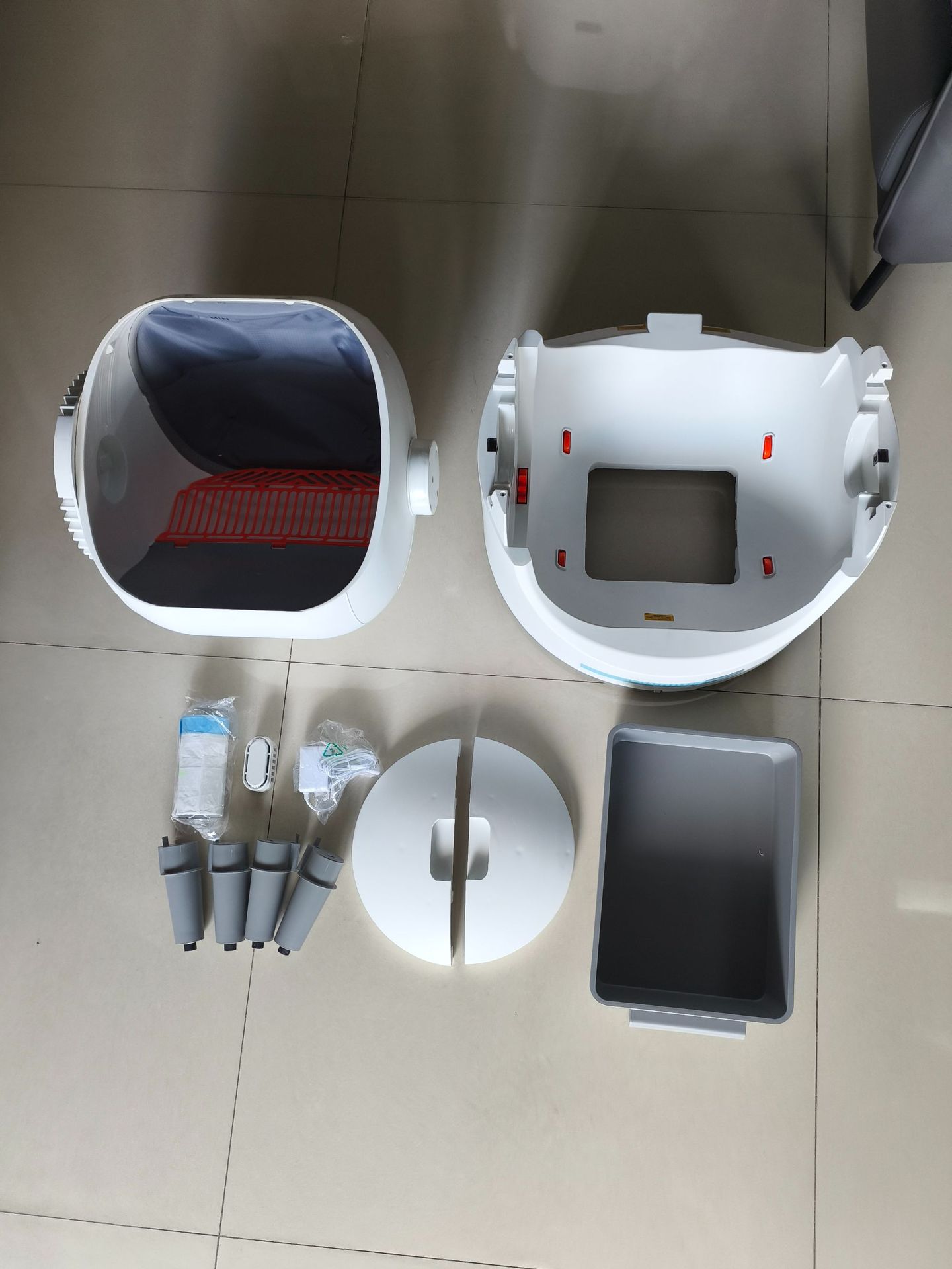 HKM-3433917 Intelligent Fully Automatic Cat Litter Box with Smart Control and Air Purification