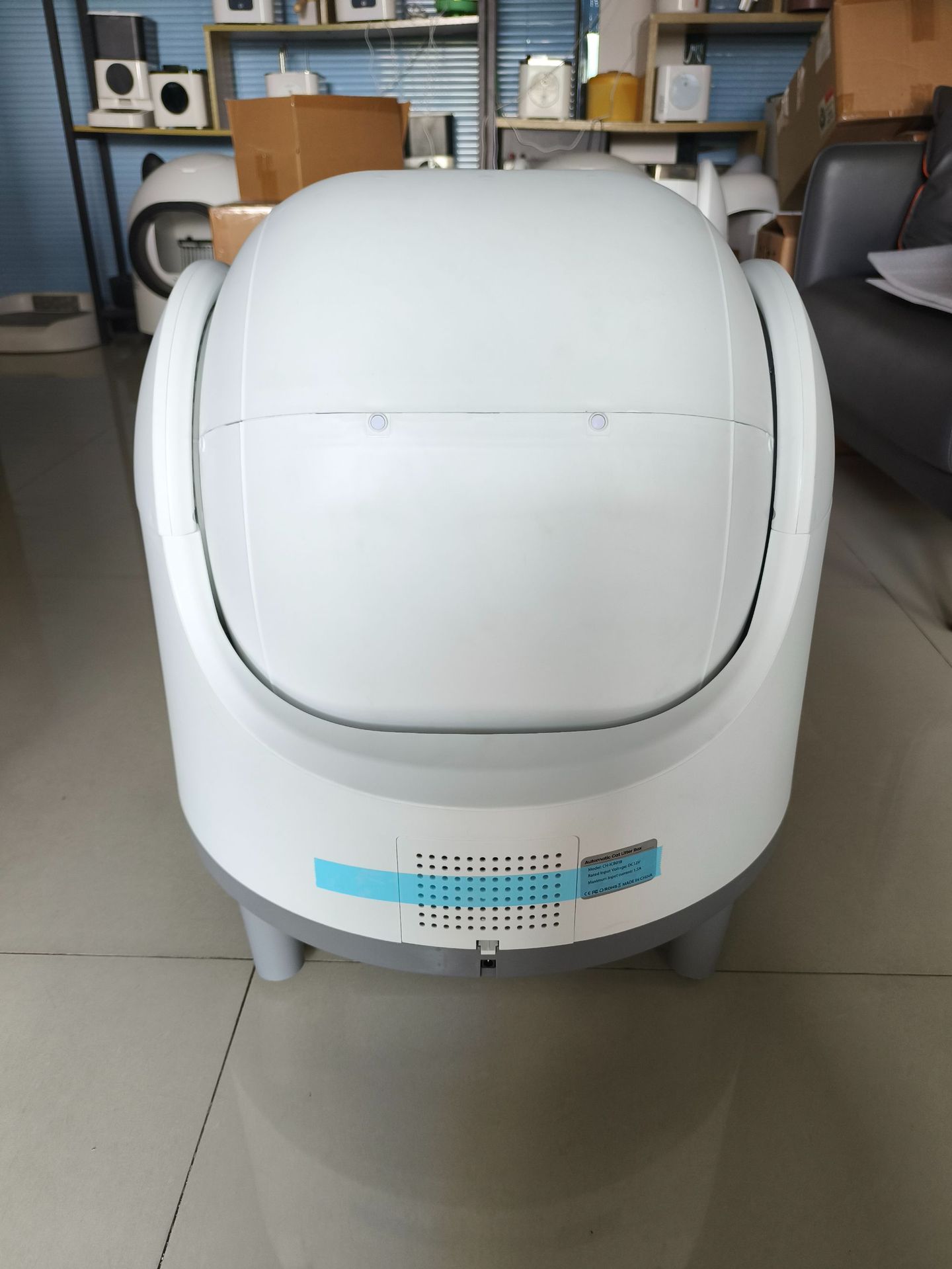 HKM-3433917 Intelligent Fully Automatic Cat Litter Box with Smart Control and Air Purification