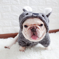 HKM-3434557 Cozy Coral Fleece Dog Clothes for Warmth and Comfort