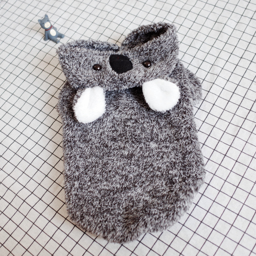 HKM-3434557 Cozy Coral Fleece Dog Clothes for Warmth and Comfort