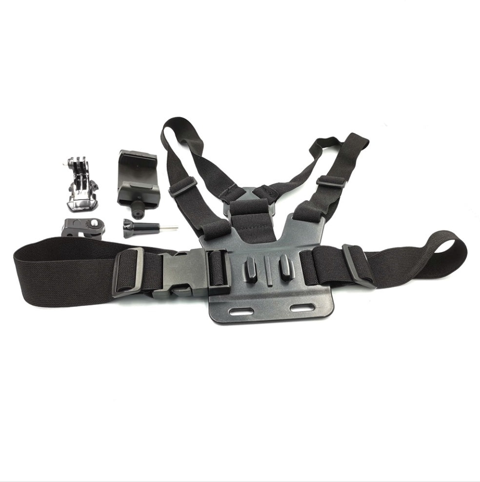 HKM-343507 Adjustable Chest Strap Holder for 4-6 Inch Mobile Phones and Sports Cameras