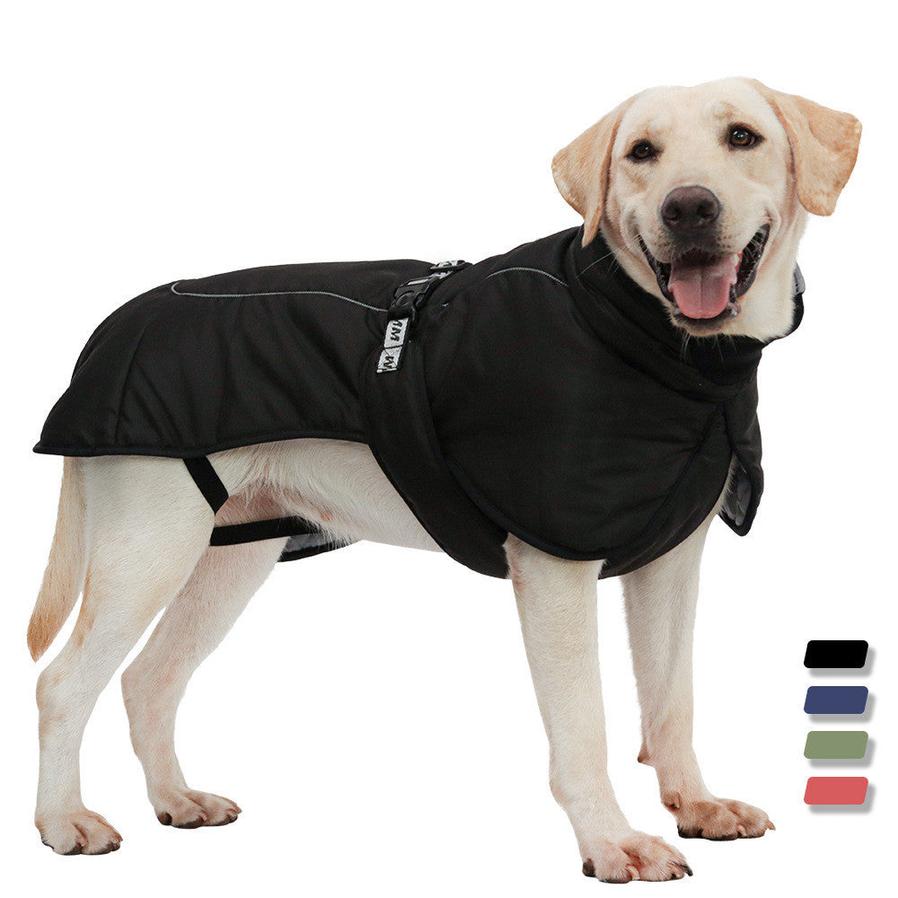 HKM-343507 Autumn Dog Cloak - Thickened Warm Pet Clothing for Large Dogs in Multiple Colors