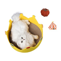 HKM-3436093 Felt Corrugated Paper Cat Nest for Claw Grinding, Climbing, Playing, and Resting