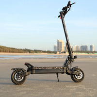 HKM-343635 Folding Electric Scooter with 10-Inch Tires, 71 km Range, 250W Motor, Hydraulic Brakes, Full Suspension