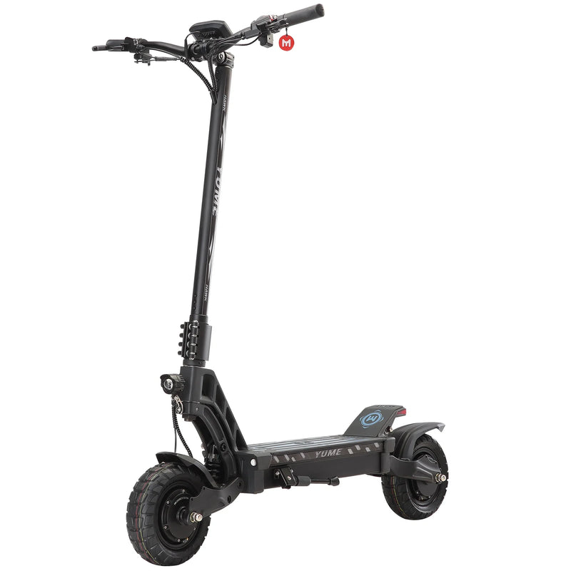 HKM-343635 Folding Electric Scooter with 10-Inch Tires, 71 km Range, 250W Motor, Hydraulic Brakes, Full Suspension