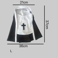 HKM-3437373 Nun Dog Costume for Small to Medium Dogs - Halloween Cloak Outfit for Pets