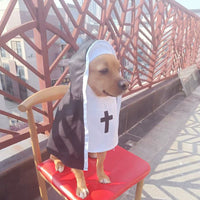 HKM-3437373 Nun Dog Costume for Small to Medium Dogs - Halloween Cloak Outfit for Pets