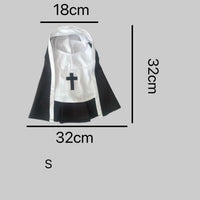 HKM-3437373 Nun Dog Costume for Small to Medium Dogs - Halloween Cloak Outfit for Pets